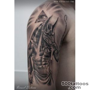DSB Tattoo on Twitter Anubis #tattoo #tatuaje #realista #realism _11