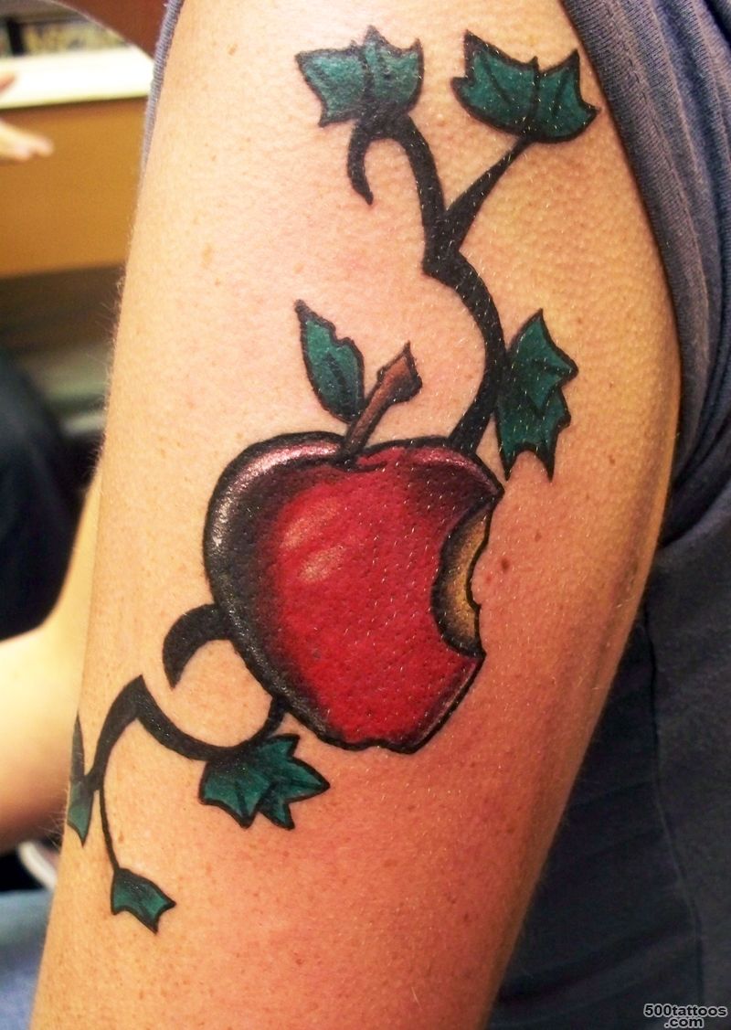 Apple Tattoos Designs, Ideas and Meaning  Tattoos For You_4
