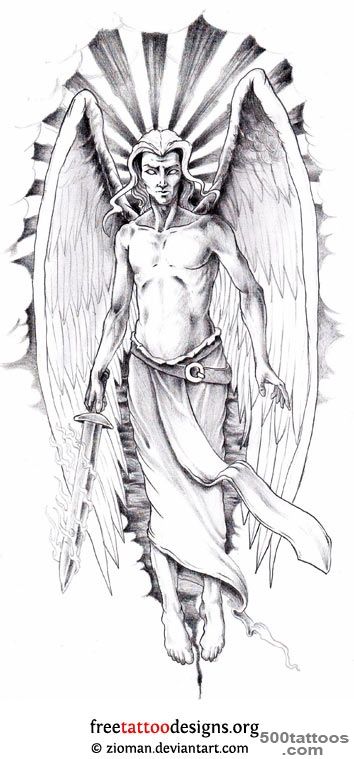 19+ Archangel Tattoo Designs_6