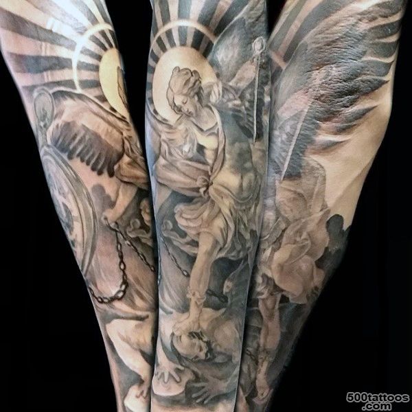 75 St Michael Tattoo Designs For Men   Archangel And Prince_5