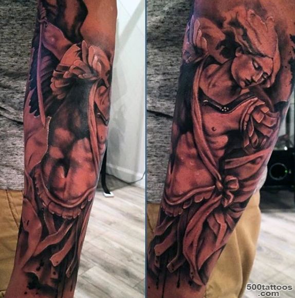 75 St Michael Tattoo Designs For Men   Archangel And Prince_21