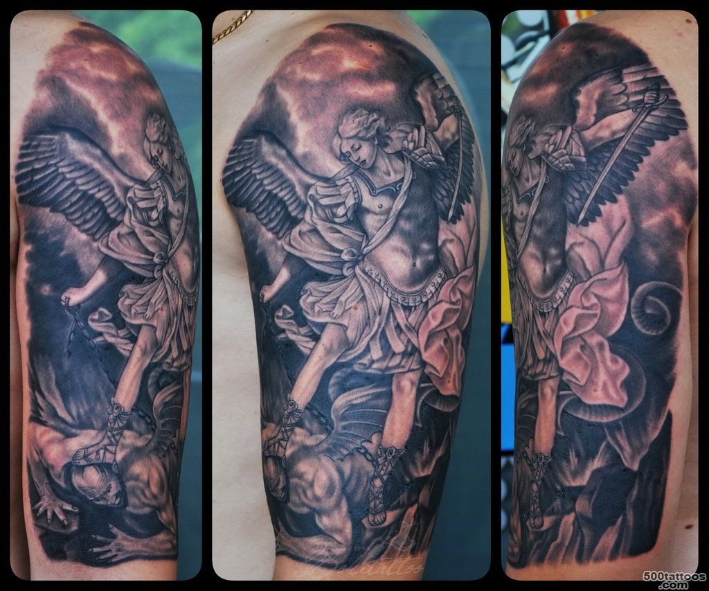 DeviantArt More Like St. Michael the Archangel Tattoo by Bokitattoo_31