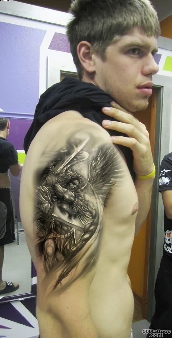 Michael Archangel With Sword Tattoo On Biceps  Tattoobite.com_47