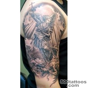 32+ Amazing Half Sleeve Archangel Tattoos_29