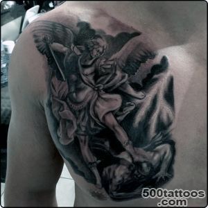 75 St Michael Tattoo Designs For Men   Archangel And Prince_8