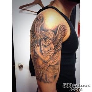 angel tattoos for men  Guardian Angel Tattoos – Designs and Ideas _26