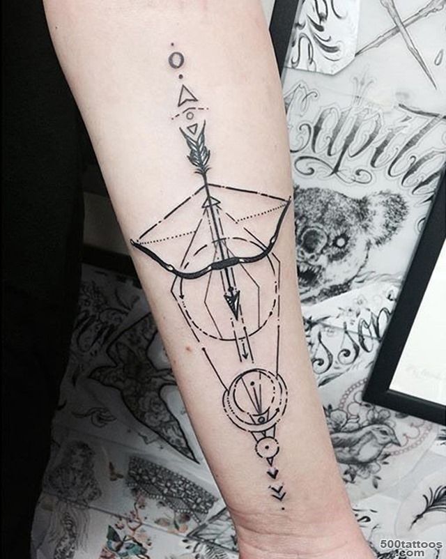 Bow and Arrow Tattoos for Men   Ideas and Designs for Guys_28