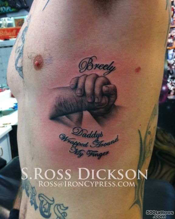 Baby Child Hand Tattoo by Ross Dickson   The Iron CypressThe Iron ..._39