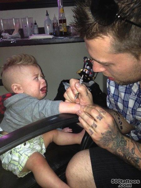Hoax Baby getting tattooed (My First Tattoo, Tattoo Your Toddler ..._14