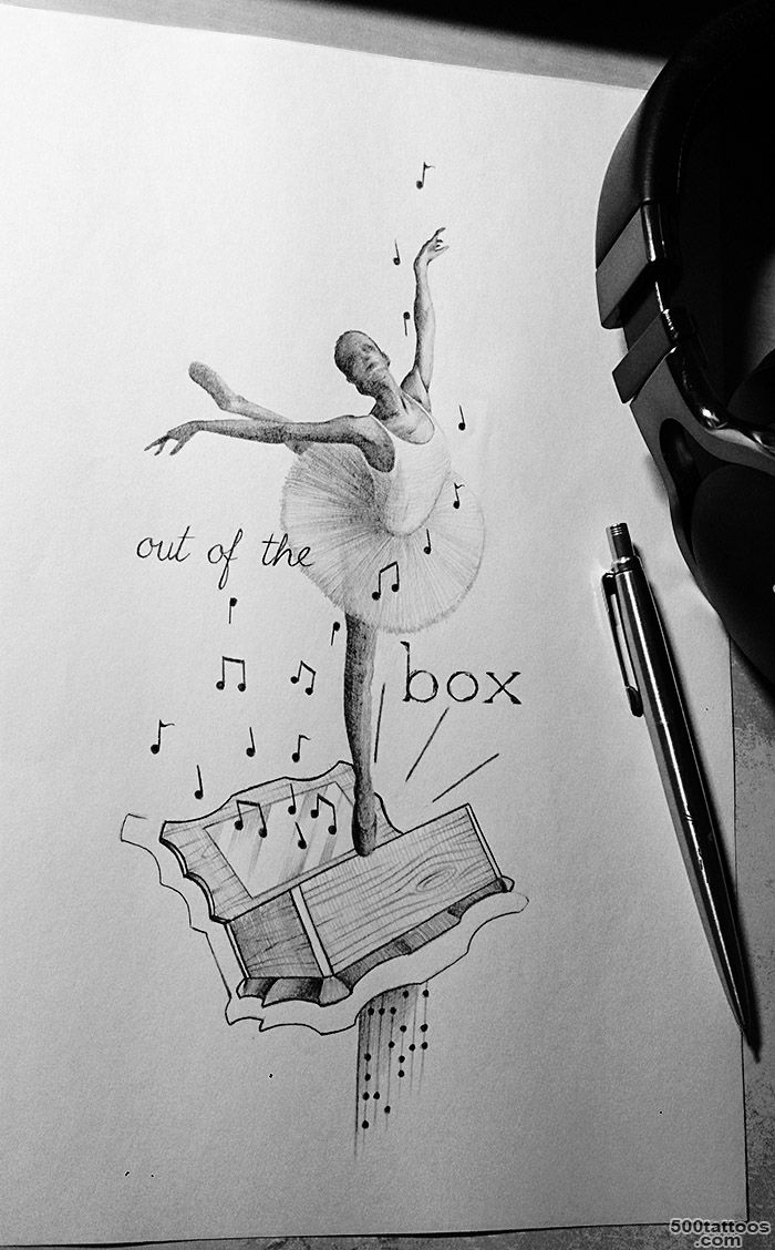 Top Ballerina Drawings Images for Pinterest Tattoos_37
