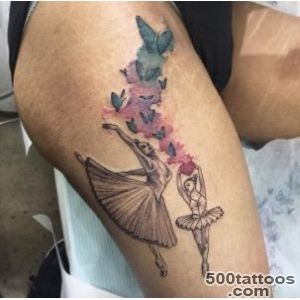 40 Wonderful Ballerina amp Dancer Tattoo Designs   TattooBlend_38