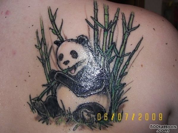 69+ Panda Bamboo Tattoos_45