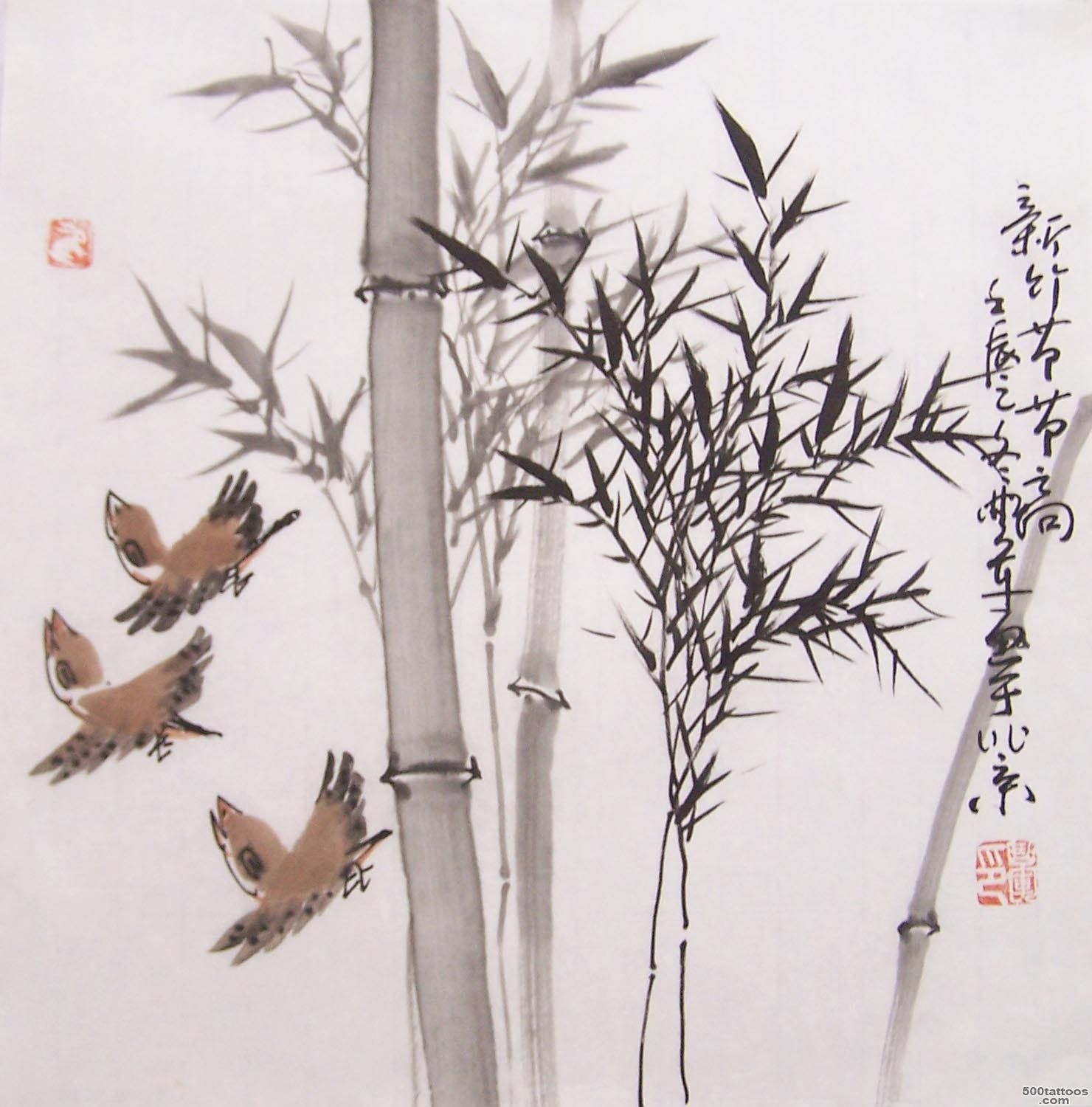 Bamboo Tree Tattoo Images amp Designs_30