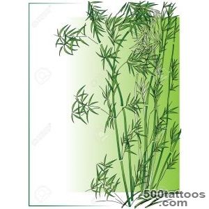 Bamboo In The Asian Style In Green Frame Royalty Free Cliparts _23