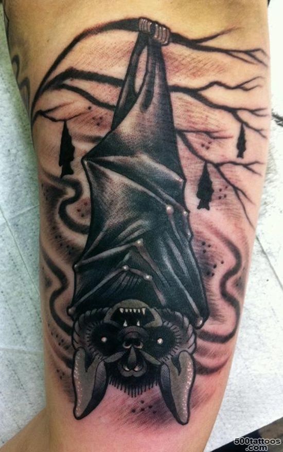 30 Cool Bat tattoo Designs For Men and Women_5
