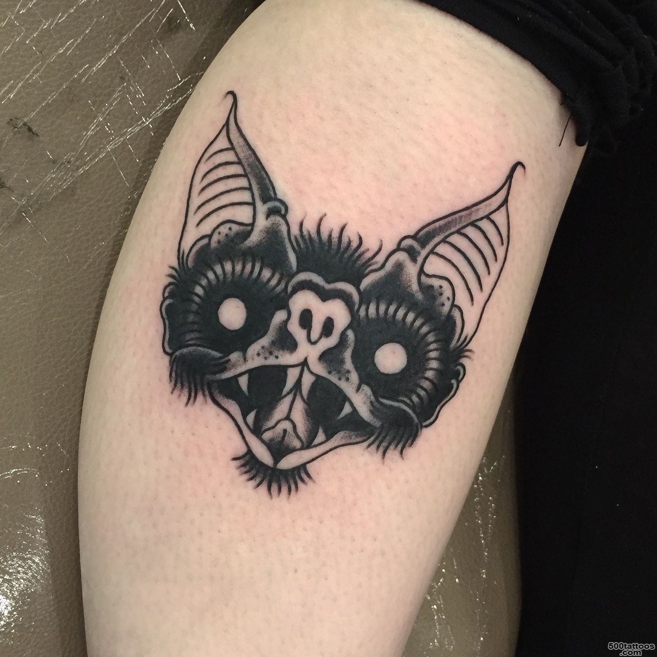 Top American Traditional Bat Tattoo Images for Pinterest Tattoos_50