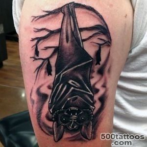 50 Bat Tattoo Designs For Men   Manly Nocturnal Design Ideas_34
