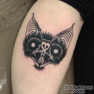 Top American Traditional Bat Tattoo Images for Pinterest Tattoos_50