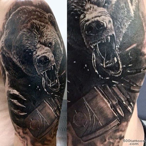 60 Bear Tattoo Designs For Men   Masculine Mauling Machine_15