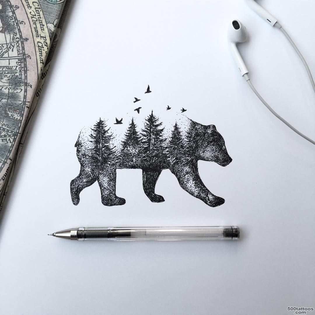 Alfred Basha   Wild Bear #tattoo #ink #drawing_25