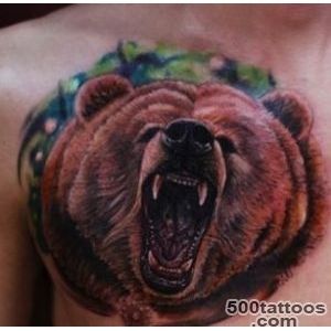 Bear tattoo design, idea, image