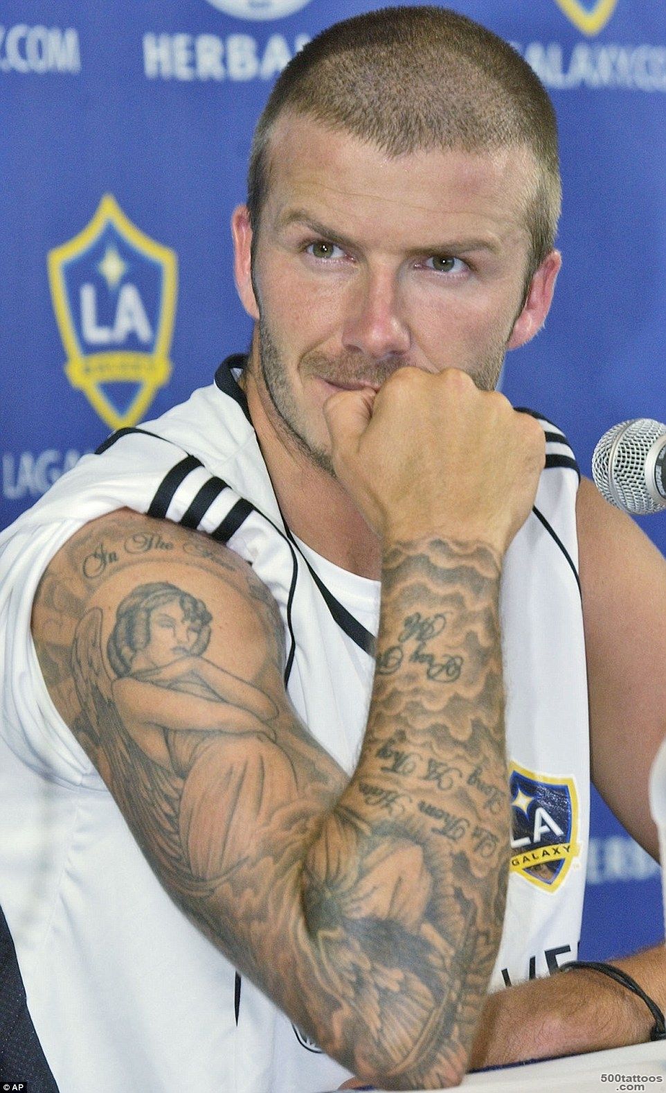 David Beckham#39s 40 tattoos and the special meaning behind each ..._4