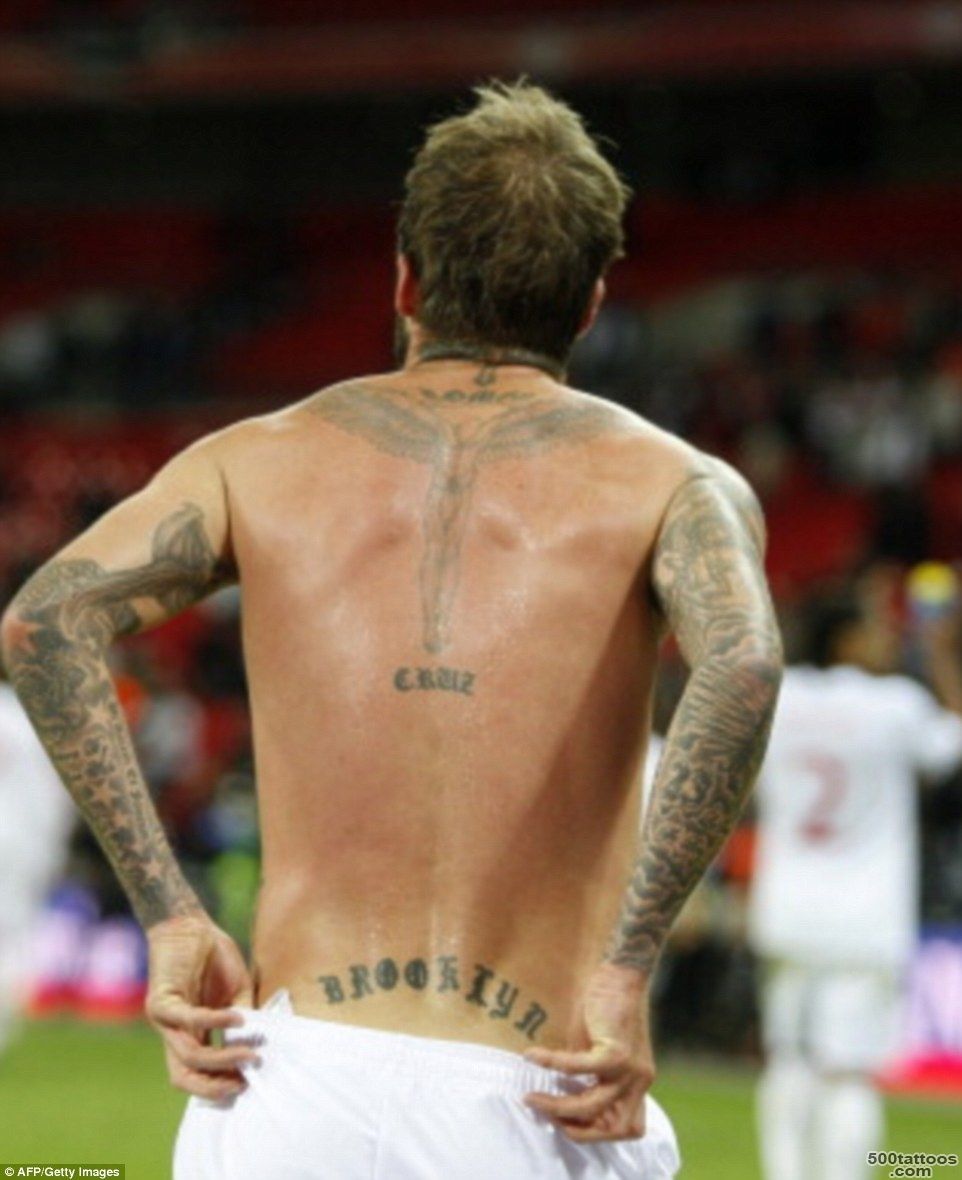 David Beckham#39s 40 tattoos and the special meaning behind each ..._30