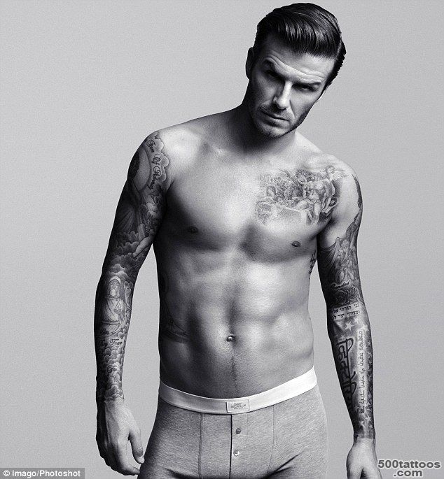 David Beckham#39s strange obsession with tattoos and the meanings ..._23