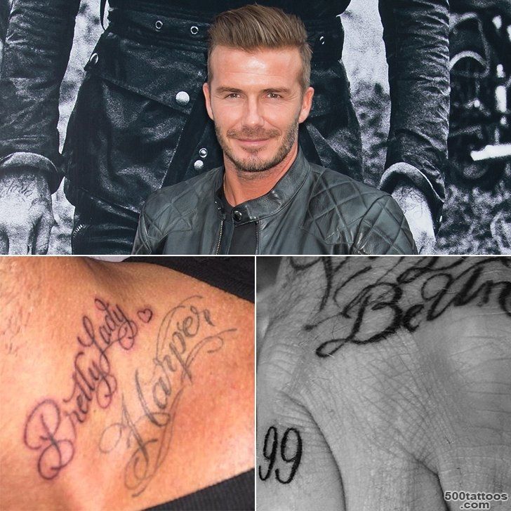 David Beckham#39s Tattoos  Pictures  POPSUGAR Celebrity_34