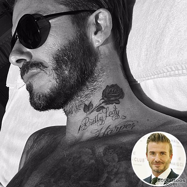 David Beckham Adds a Rose Tattoo to His Ever Growing Neck Ink ..._21
