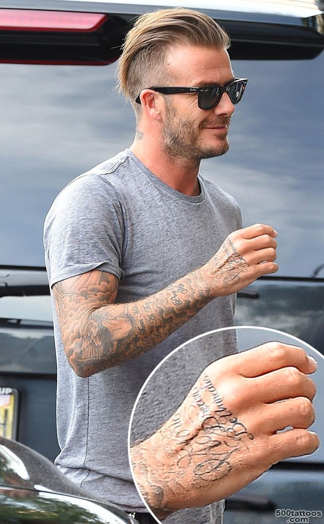 David Beckham Gets Jay Z Concert Lyric Tattooed on His Hand See ..._29