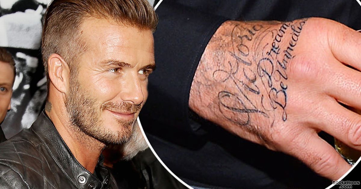 David Beckham tattoos Jay Z lyrics on his hand after being spotted ..._37