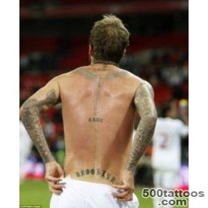 David Beckham#39s 40 tattoos and the special meaning behind each _30