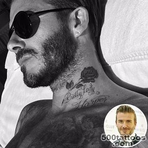 David Beckham Adds a Rose Tattoo to His Ever Growing Neck Ink _21