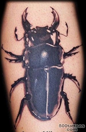 3d stag beetle tattoo on foot   Tattooimages.biz_38