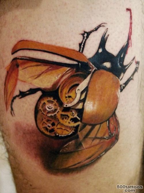 steampunk beetle tattoo  Tumblr_22