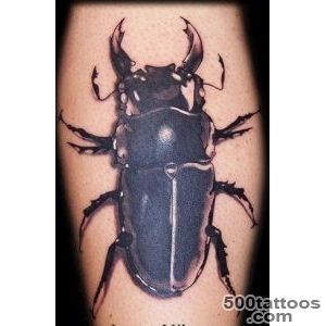 3d stag beetle tattoo on foot   Tattooimagesbiz_38