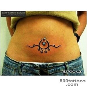 Navel-Piercing-amp-Sun-Tattoo-On-Belly-Button--Tattoobitecom_4jpg