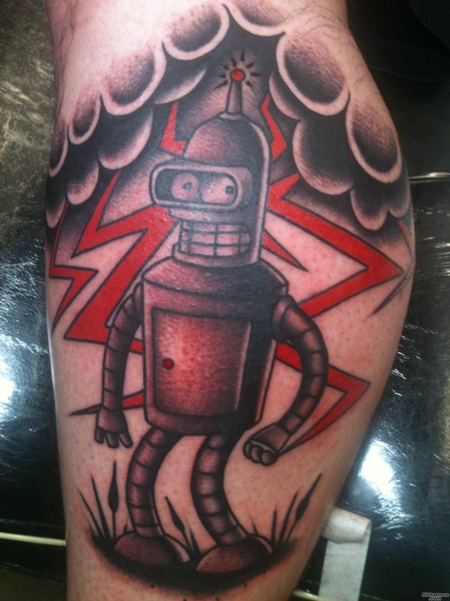 Bender Tattoo i just got today from Ro @ To The Grave Tattoo in ..._17
