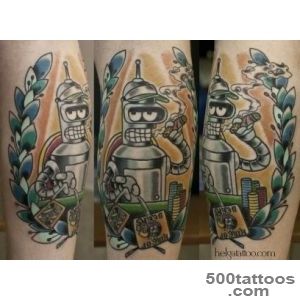 Tattoo Bender from Futurama Wegetarian_5