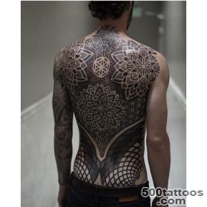 flowers-back-geometric-tattoojpg