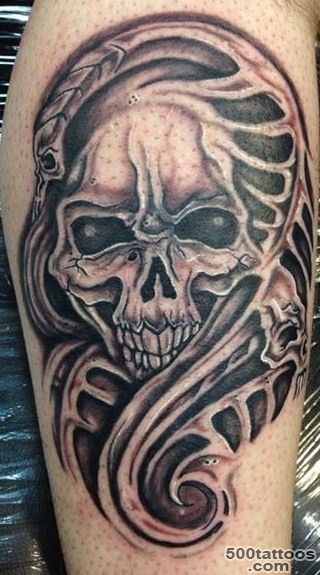 Bio Skull Tattoo by LucidPetroglyphs666 on DeviantArt_45