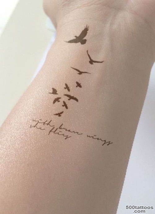 100 Small Bird Tattoos Designs with Images   Piercings Models_10