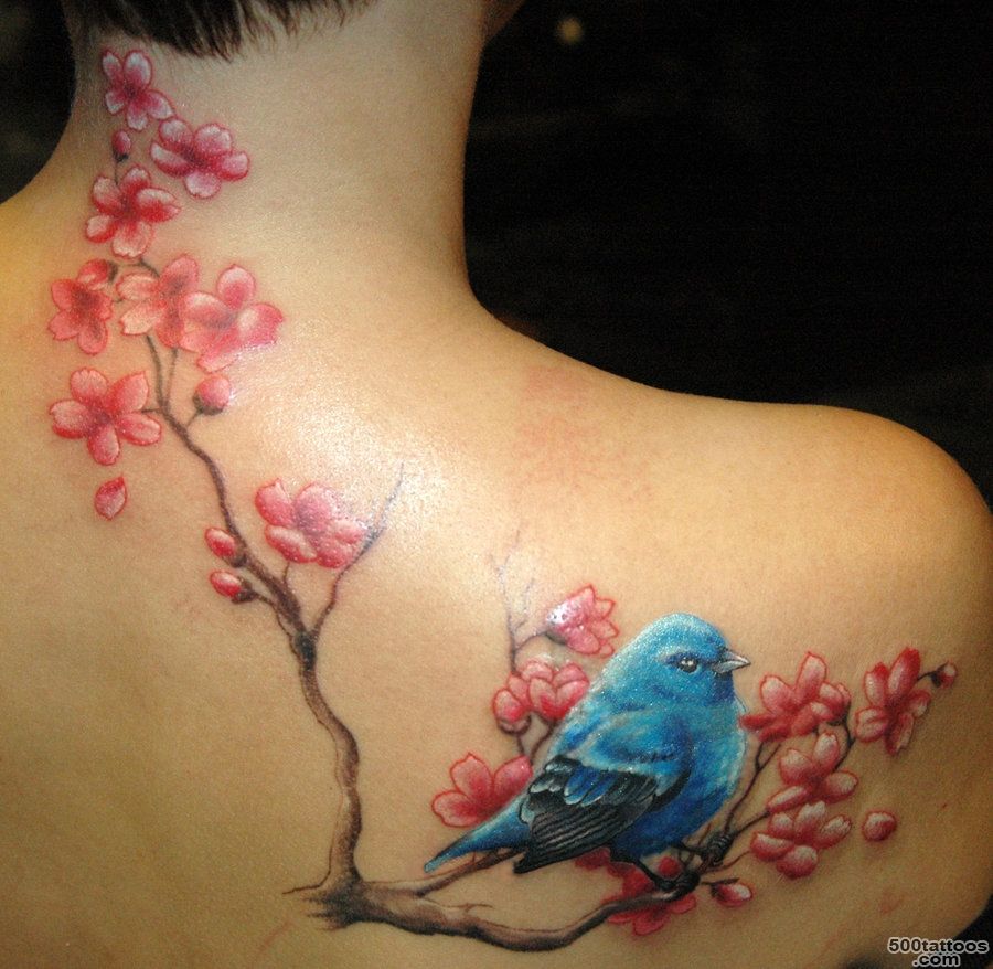 Beautiful branch tattoo. I like the idea of the birds flying away ..._42