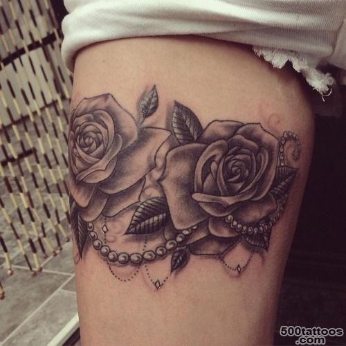 30 Black Rose Tattoo Ideas   Tattoos Mob_40
