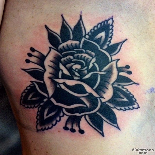 black rose tattoo  tattoo  Pinterest  Black Rose Tattoos, Black ..._29