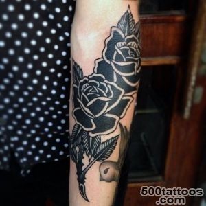 30 Black Rose Tattoo Ideas   Tattoos Mob_17