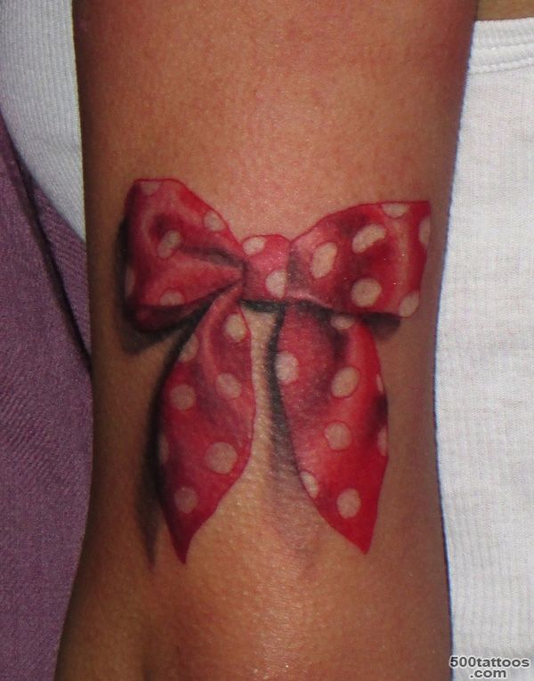 Pin Red Ink Bow Tattoo On Girl Upperback on Pinterest_50