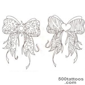 Bow tattoo design, idea, image