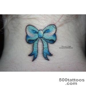 Amazing Blue Bow Tattoo Design By Hannah Griffin_13